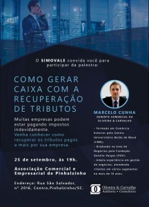 Convite Palestra Tributos