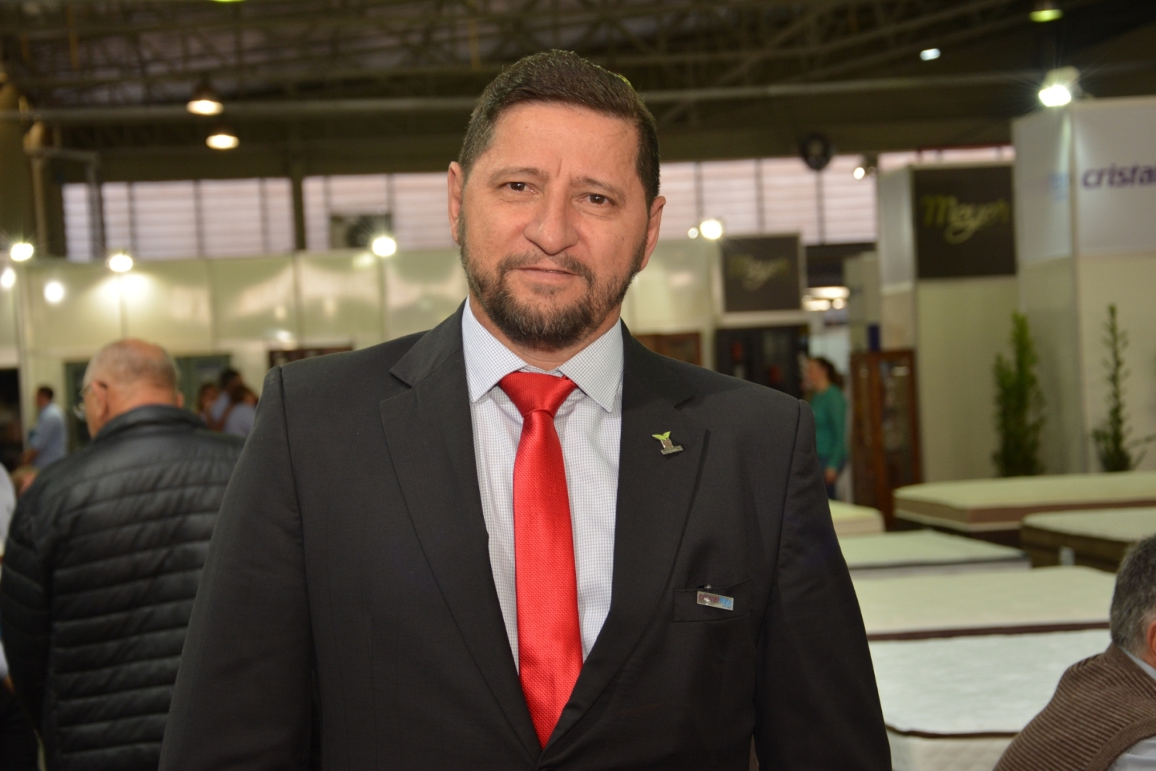 Presidente da feira, José Derli Cerveira, comemora os resultados obtidos  